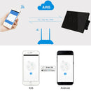 Interruptor inteligente Wi-Fi de parede com toque sensível, controle remoto, 1 a 4 botões, para luz LED, com painel de vidro.