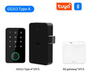 Fechadura de came sem perfuração Tuya Smart Fingerprint Lock para armários, portas, gavetas, arquivos, caixas de correio, móveis e lockers.