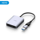 Adaptador Hagibis USB-A/C para HDMI compatível com MST, conversor para dois monitores e três telas, compatível com laptops Windows e Mac M1/M2/M3.