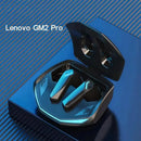 Fones de ouvido sem fio Lenovo GM2 Pro com controle por toque, Bluetooth, redução de ruído, som estéreo HiFi para jogos e esportes.