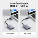 Adaptador Hagibis USB-A/C para HDMI compatível com MST, conversor para dois monitores e três telas, compatível com laptops Windows e Mac M1/M2/M3.
