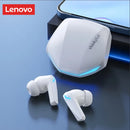 Fones de ouvido sem fio Lenovo GM2 Pro com controle por toque, Bluetooth, redução de ruído, som estéreo HiFi para jogos e esportes.