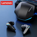 Fones de ouvido sem fio Lenovo GM2 Pro com controle por toque, Bluetooth, redução de ruído, som estéreo HiFi para jogos e esportes.