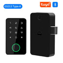 Fechadura de came sem perfuração Tuya Smart Fingerprint Lock para armários, portas, gavetas, arquivos, caixas de correio, móveis e lockers.
