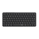 Teclado sem fio Bluetooth Rapoo E9050L/9010M ABNT2 para vários dispositivos, na cor preta, com teclas multimidia.