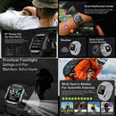 Smartwatch 2025 Masculino e Feminino Militar para Atividades ao Ar Livre com GPS, Monitoramento de Frequência Cardíaca e Monitoramento do Sono, Resistente à Água, Compatível com iOS e Android