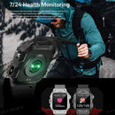 Smartwatch 2025 Masculino e Feminino Militar para Atividades ao Ar Livre com GPS, Monitoramento de Frequência Cardíaca e Monitoramento do Sono, Resistente à Água, Compatível com iOS e Android