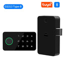 Fechadura de came sem perfuração Tuya Smart Fingerprint Lock para armários, portas, gavetas, arquivos, caixas de correio, móveis e lockers.