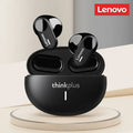 Fones de ouvido intra-auriculares Lenovo LP19 com som estéreo Hi-Fi, TWS, sem fio, Bluetooth, com chamadas HD e microfone integrado.