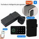 Fechadura de came sem perfuração Tuya Smart Fingerprint Lock para armários, portas, gavetas, arquivos, caixas de correio, móveis e lockers.