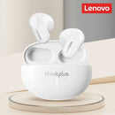 Fones de ouvido intra-auriculares Lenovo LP19 com som estéreo Hi-Fi, TWS, sem fio, Bluetooth, com chamadas HD e microfone integrado.
