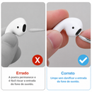 Kit de limpeza para fones de ouvido Bluetooth AirPods Pro 1, 2 e 3, incluindo caneta e escova para limpeza do estojo, compatível com Samsung, Xiaomi, Airdots e Huawei.