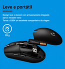 Mouse gamer sem fio Bluetooth Logitech G102/G304 2.4G para notebook, escritório e desktop não conecta ao programa Superlight