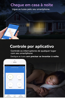 Interruptor inteligente Wi-Fi de parede com toque sensível, controle remoto, 1 a 4 botões, para luz LED, com painel de vidro.